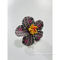 Printed Handmade Foam Hibisucs Flower Hair Pick